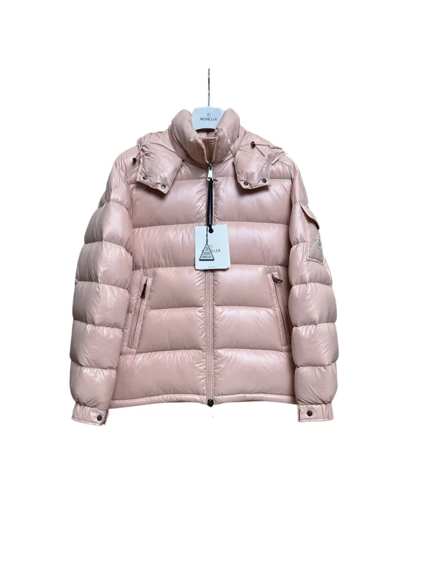 Mcler Women's Cherry Blossom Pink Hooded Goose Down Jacket
