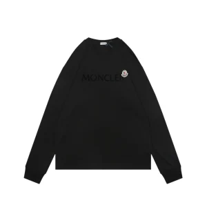Mcler Wool Felt Logo Long Sleeve Shirt