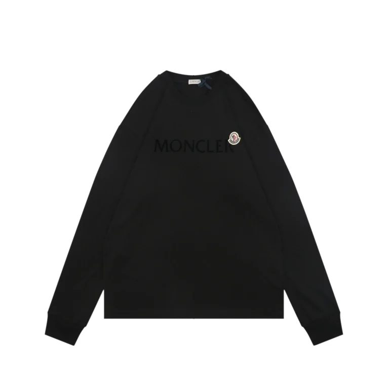 Mcler Wool Felt Logo Long Sleeve Shirt