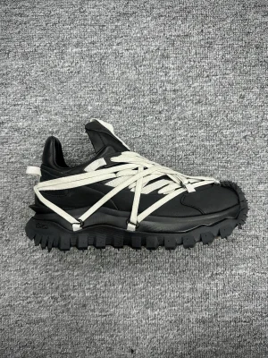 Mcler x Rick Owens Trailgrip Megalace Black Sneakers Right Side Details