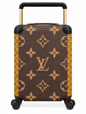 Front View Of Brown Monogram Carry-On Suitcase