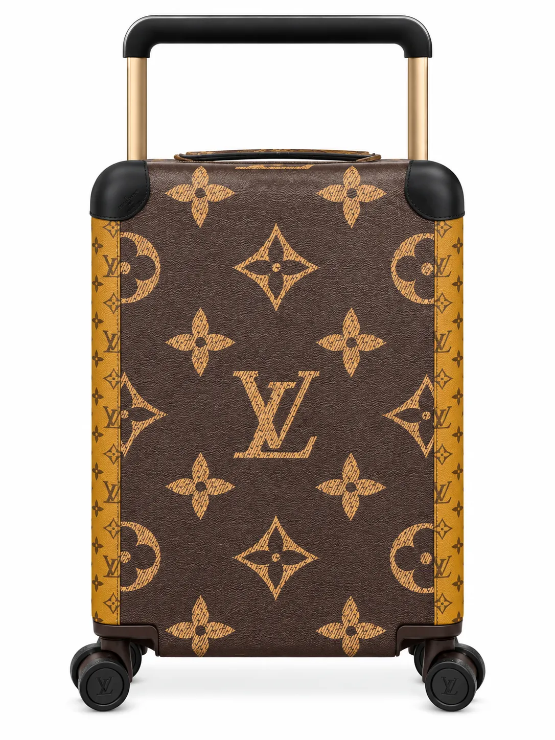 Front View Of Brown Monogram Carry-On Suitcase