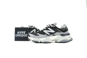 New Balance 9060 Black Gray Sneakers Side Profile