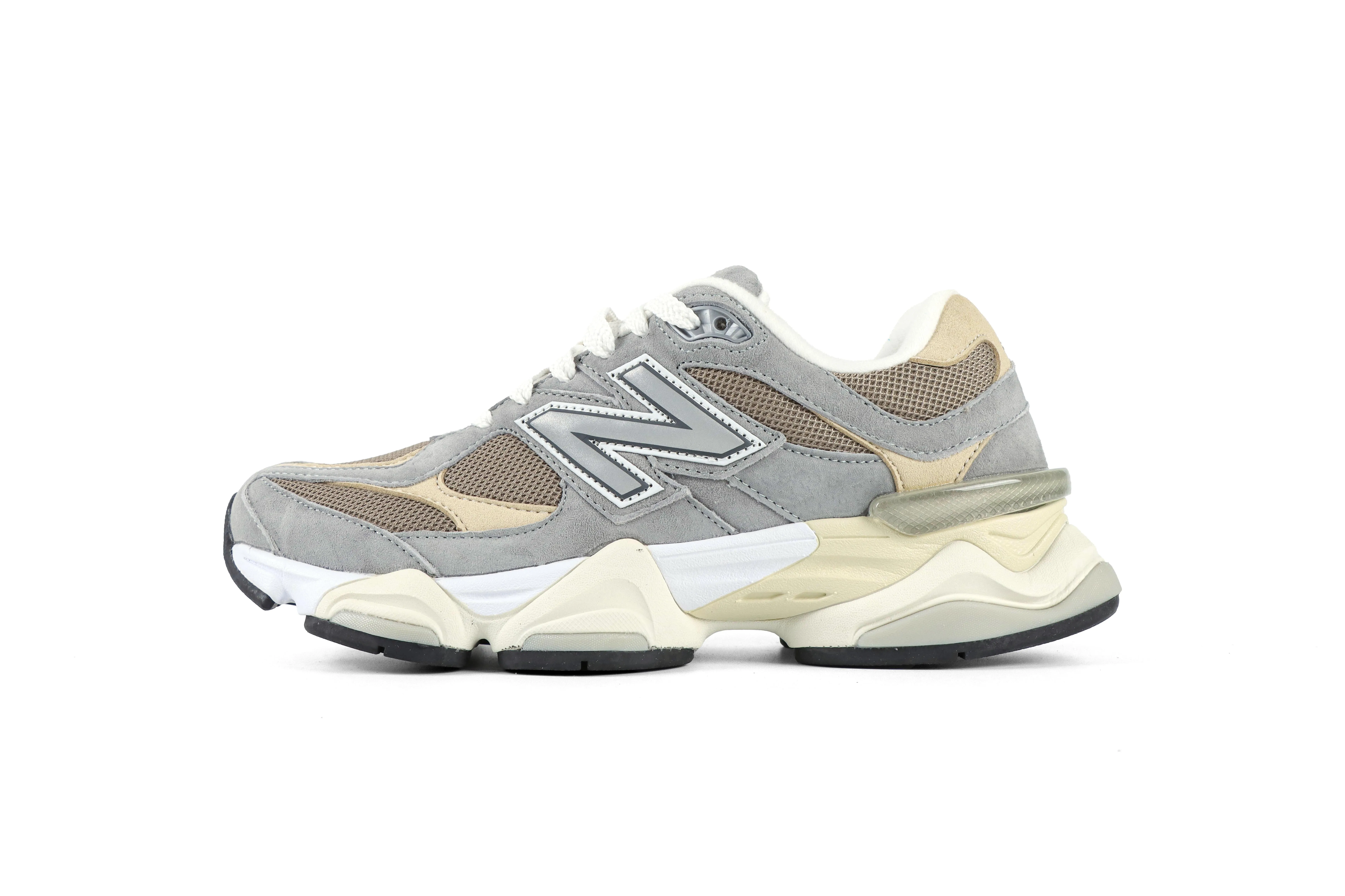 New Balance 9060 Slate Grey Arid Stone Sneakers Left Side View