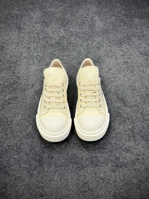 R 0wens DRKSHDW Milk Low Sneakers Profile View