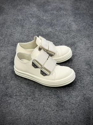 R 0wens Temple Strap Leather Low Off-White Sneakers Right Side View