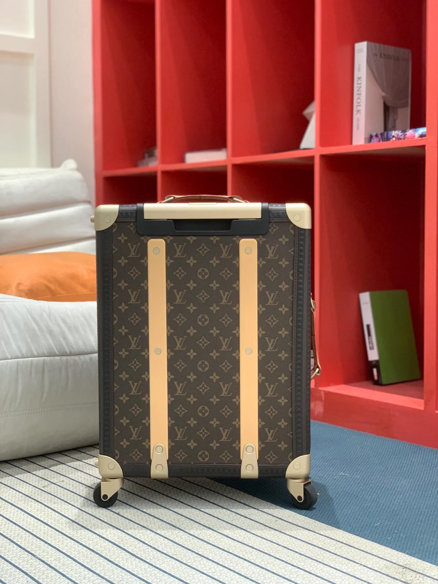 Rolling Trunk "Brown Monogram" Carry-On Suitcase - Image 3