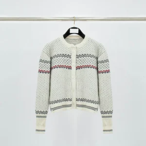 TB Fair Isle Jacquard Wool Cardigan