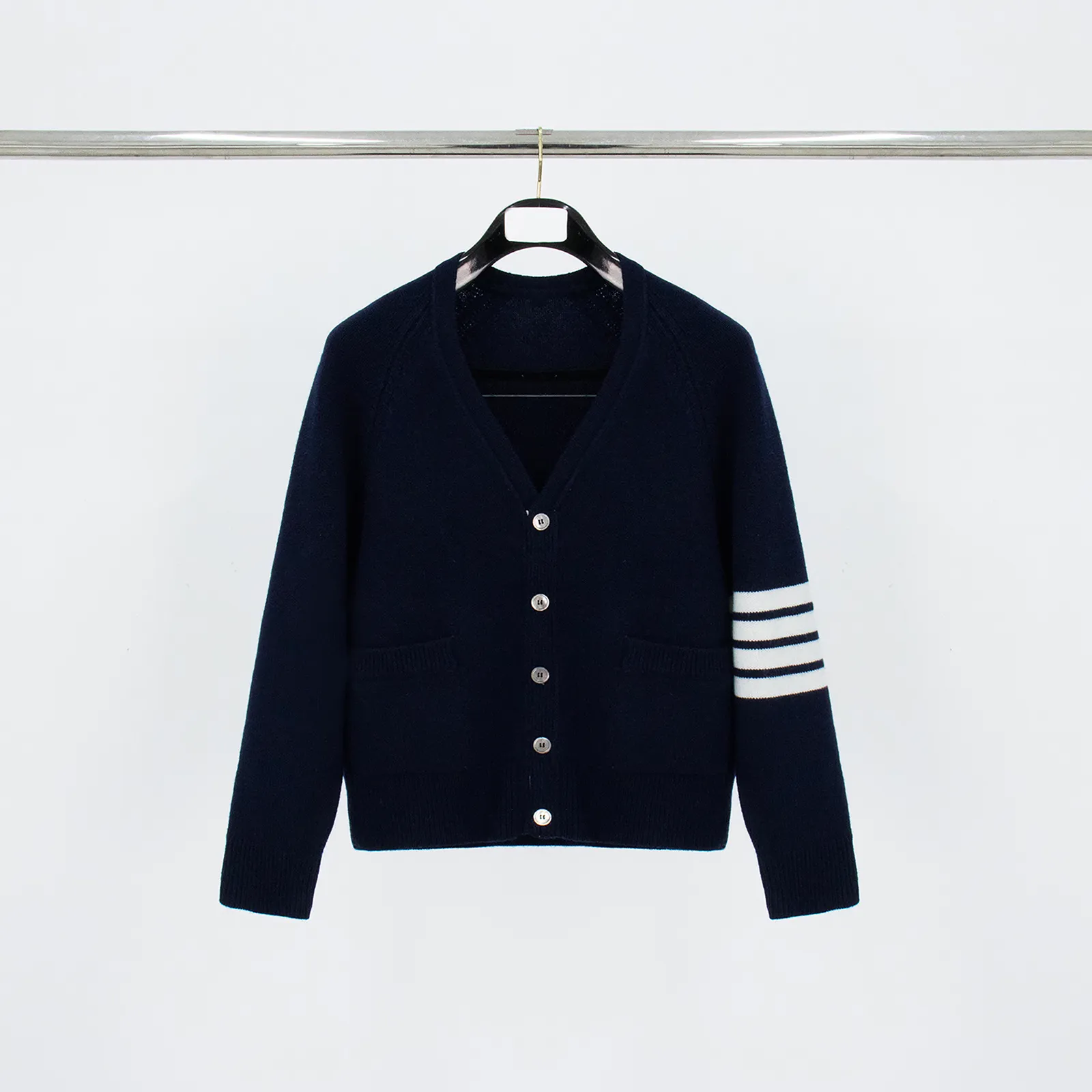 TB Short 100% Wool Raglan Cardigan Sweater