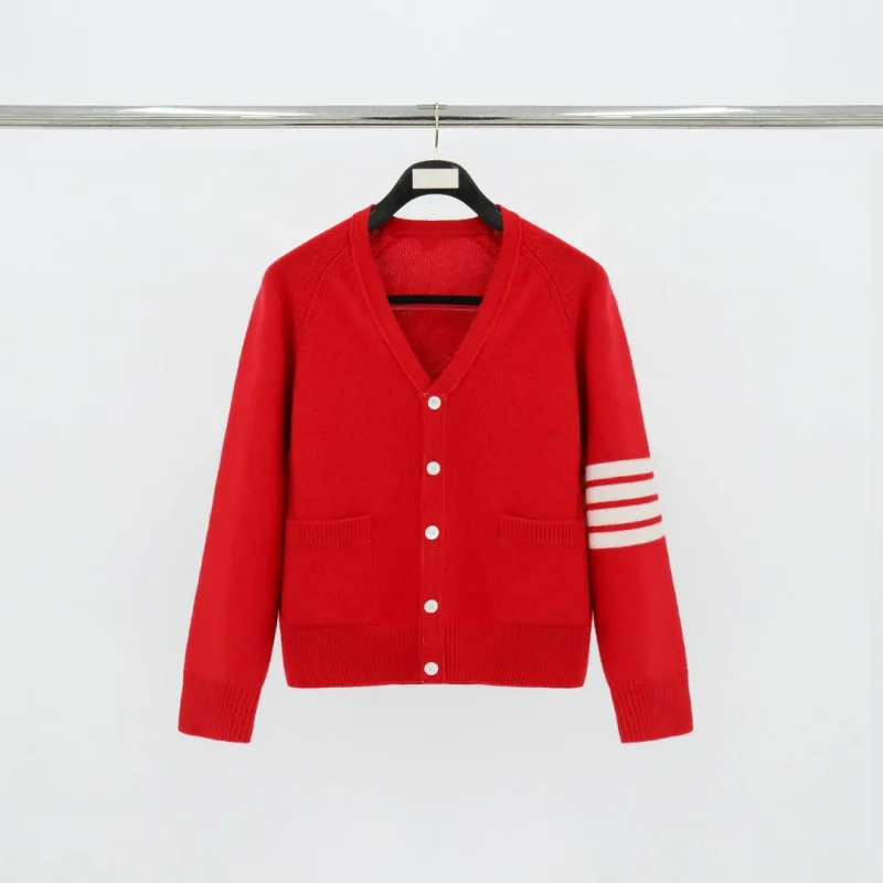 TB Short 100% Wool Raglan Cardigan Sweater