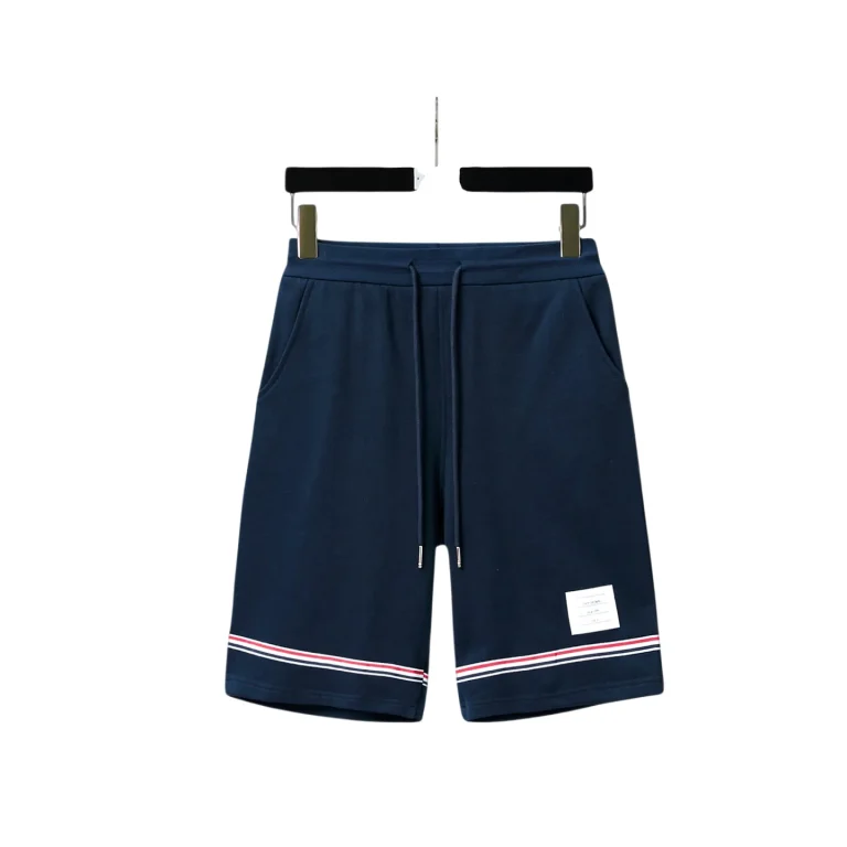 TB Tricolor Stripe Heavyweight Cotton Terry Shorts