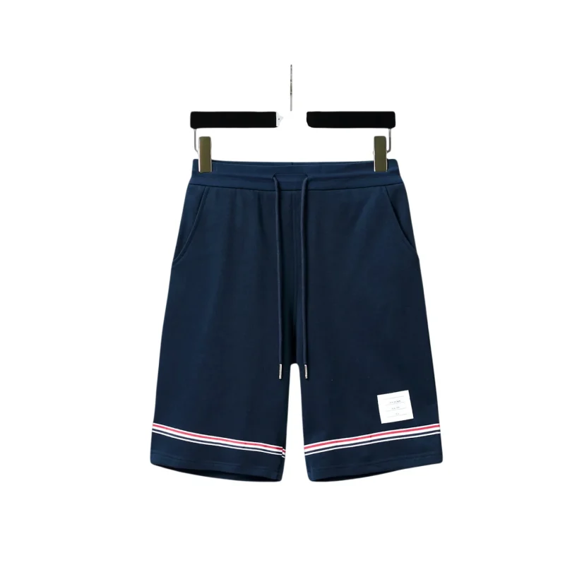 TB Tricolor Stripe Heavyweight Cotton Terry Shorts