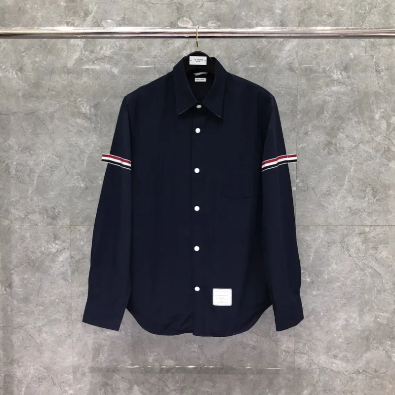 TB Stripe Button Long Sleeve Shirt