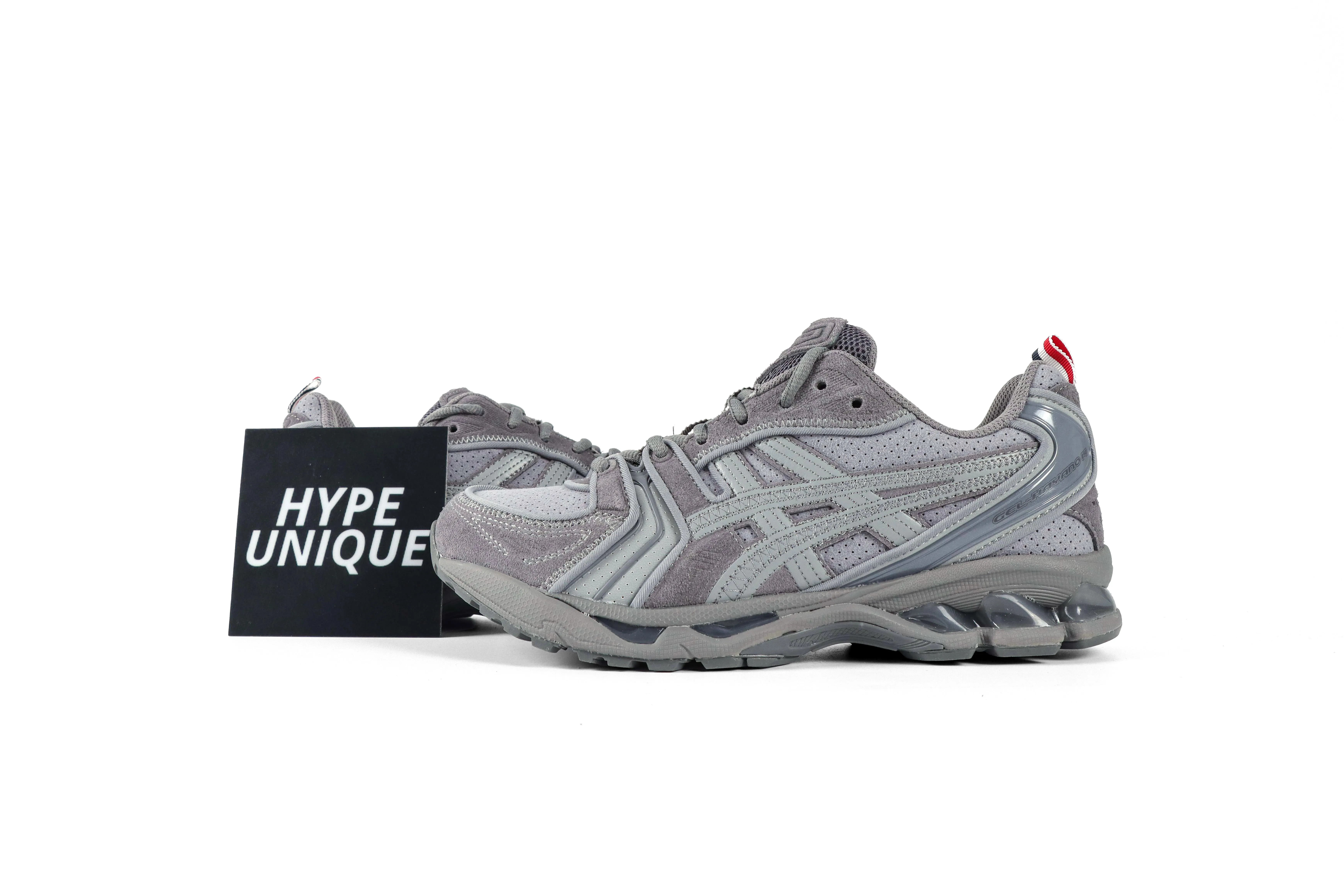 TB x ASICS GEL-KAYANO 14 Grey Sneakers Profile View