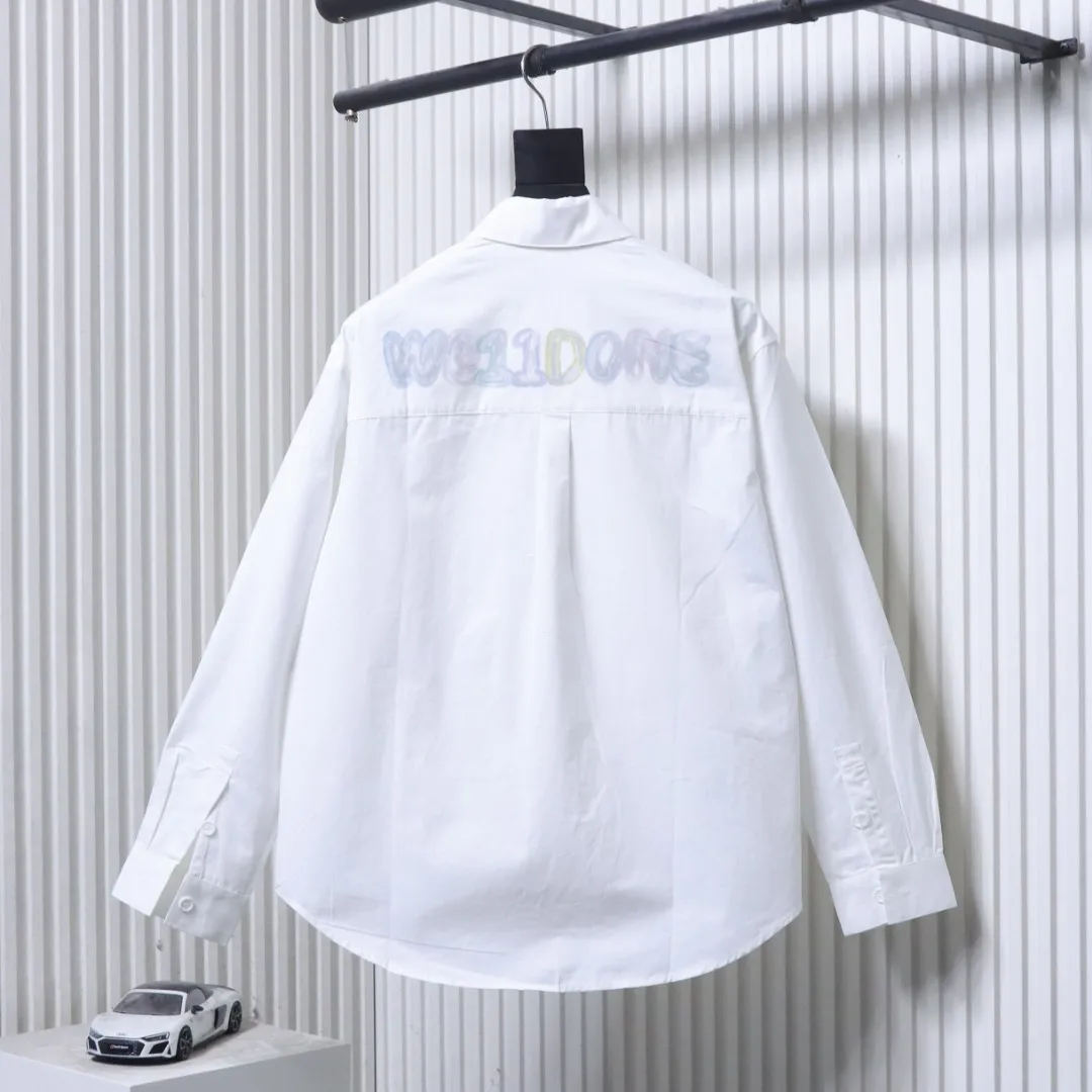Back View Well Done Graffiti Logo Long Sleeve Shirt