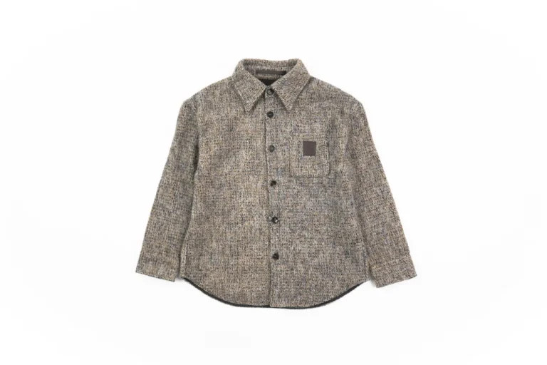 Wool Blend Oversized Shirt Jacket
