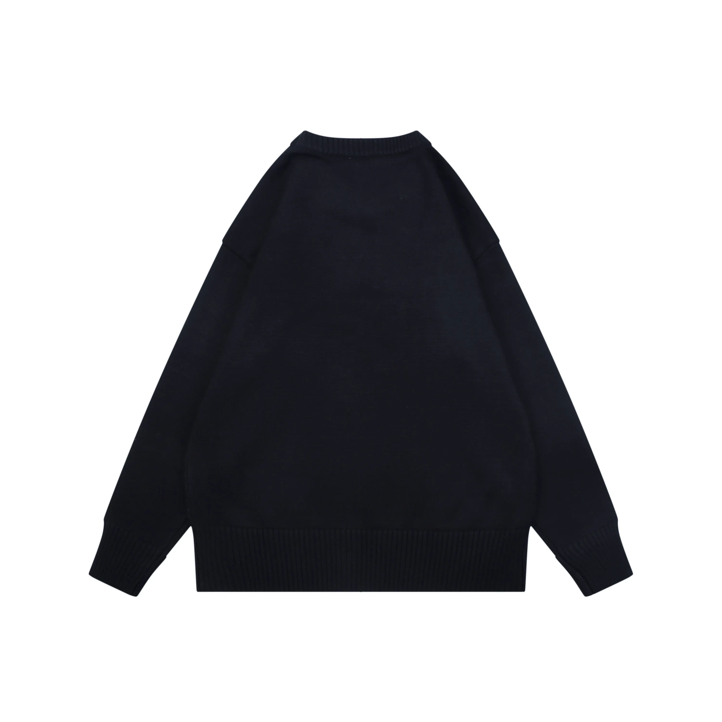Back View AMI Little Heart Off-White Sweater