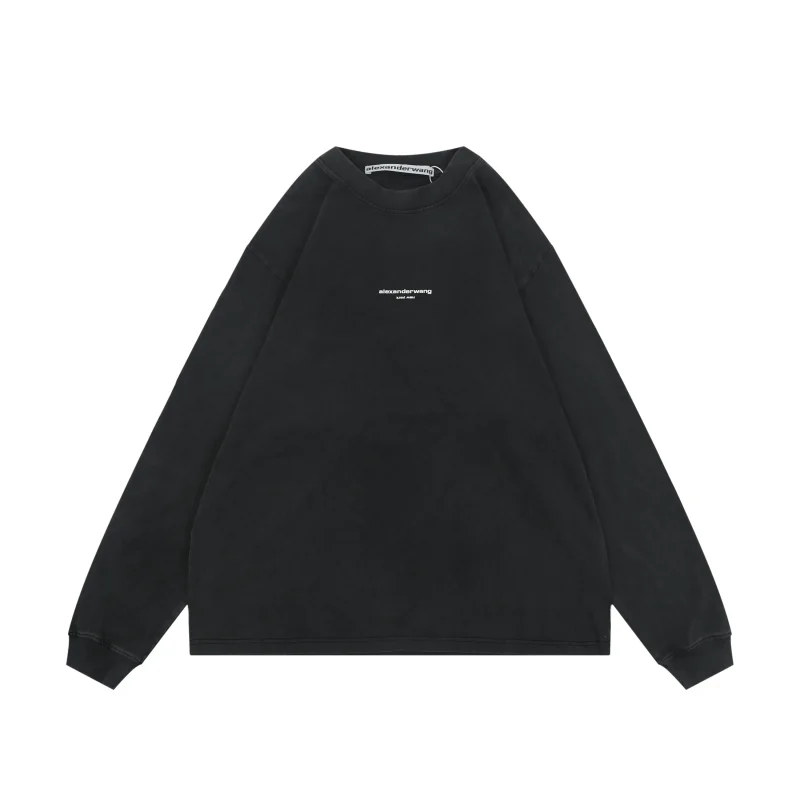 AW Small Logo Vintage Washed Long-Sleeve Sweatshirt