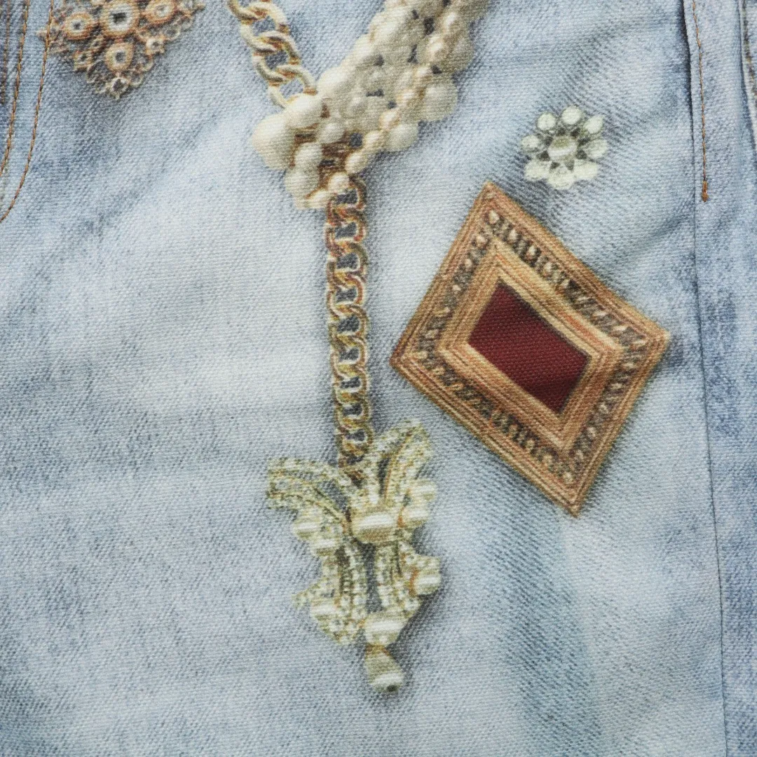 Gemstone Scarf Print Details