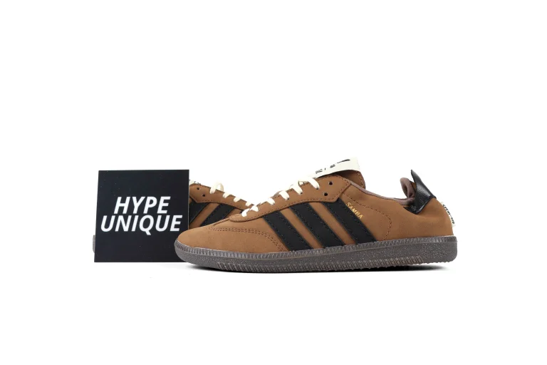 Adidas x Song for the Mute Samba OG Brown Suede Sneakers Side Profile