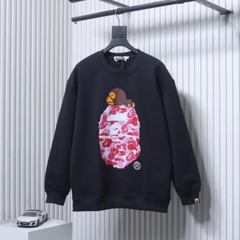 Front View BAPE Camo Ape Head Sweatshirt