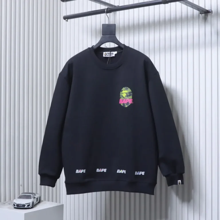 Front View BAPE Reflective Triple Camo Ape Head Sweatshirt