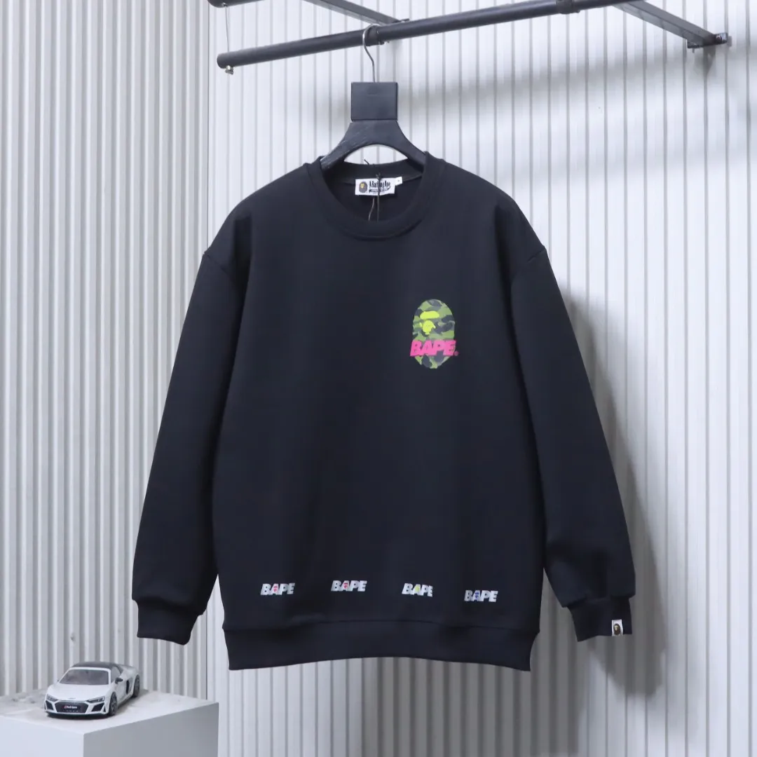 Front View BAPE Reflective Triple Camo Ape Head Sweatshirt