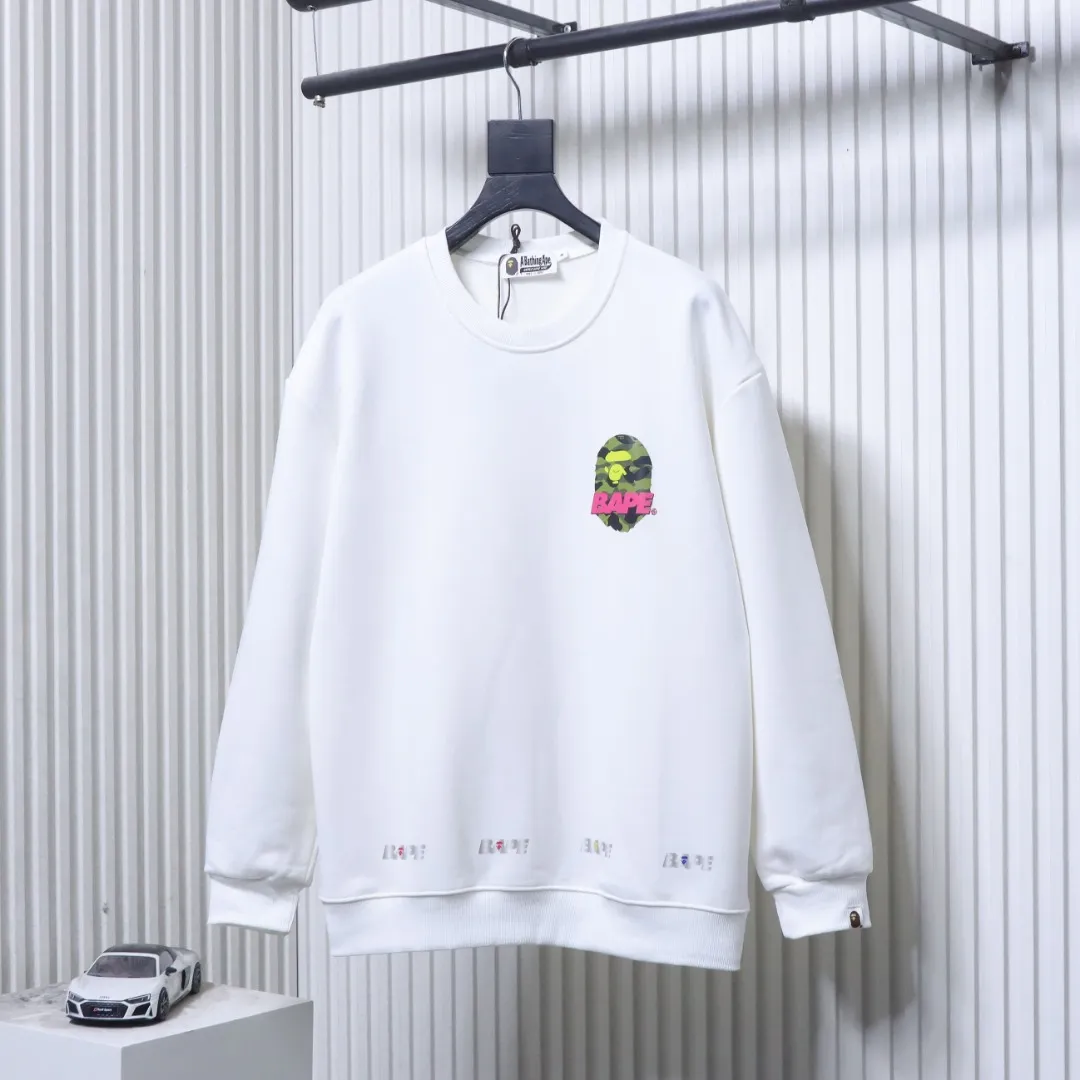 Front View BAPE Reflective Triple Camo Ape Head Sweatshirt
