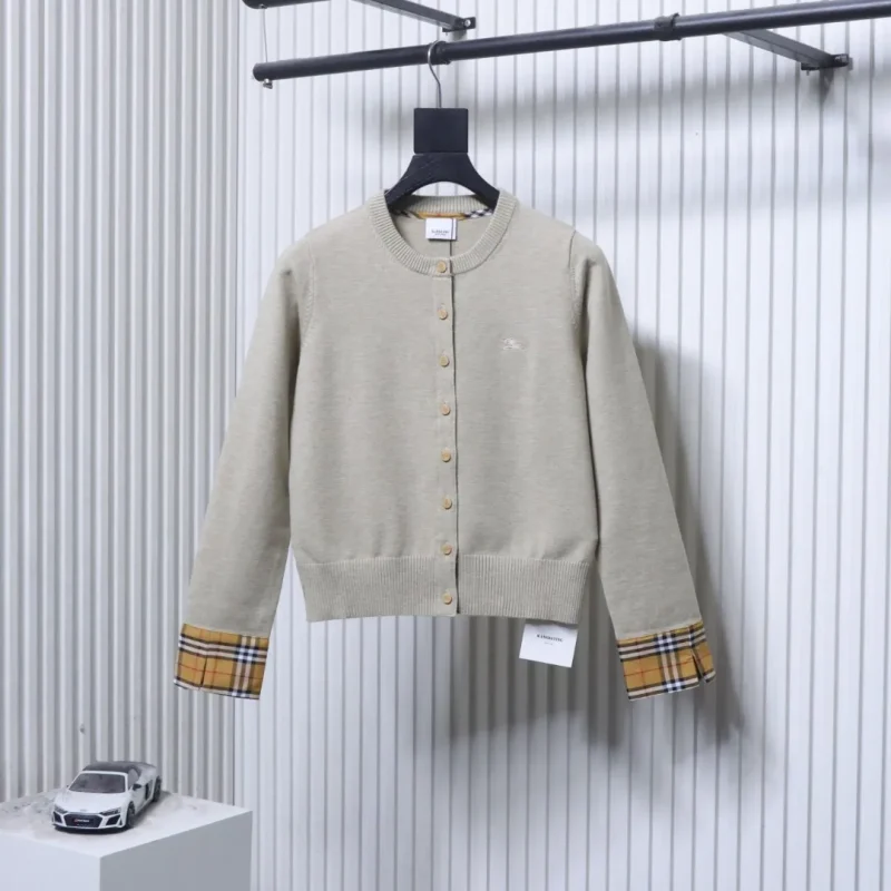 BBR Check Cuff Cardigan