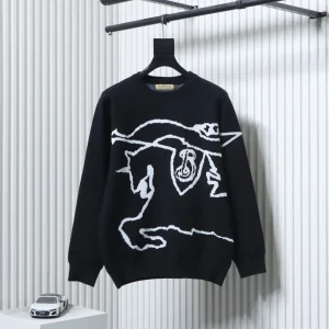 BBR Equestrian Knight Heavy Wool Jacquard Sweater