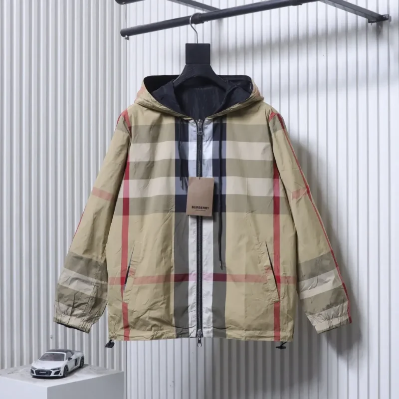 BBR Reversible Check Hooded Jacket