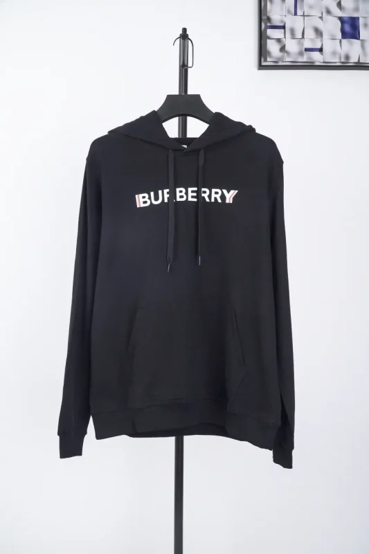 BBR Tricolor Logo Black Hoodie