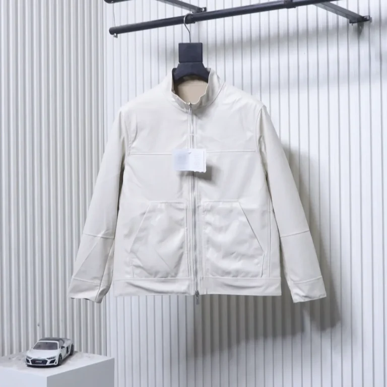 Front View BC Reversible Lambskin Leather Jacket