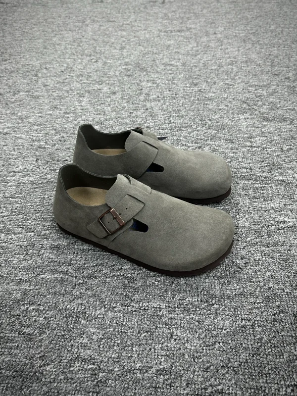 BK London "Charcoal Gey" Suede Closed-Toe Shoes