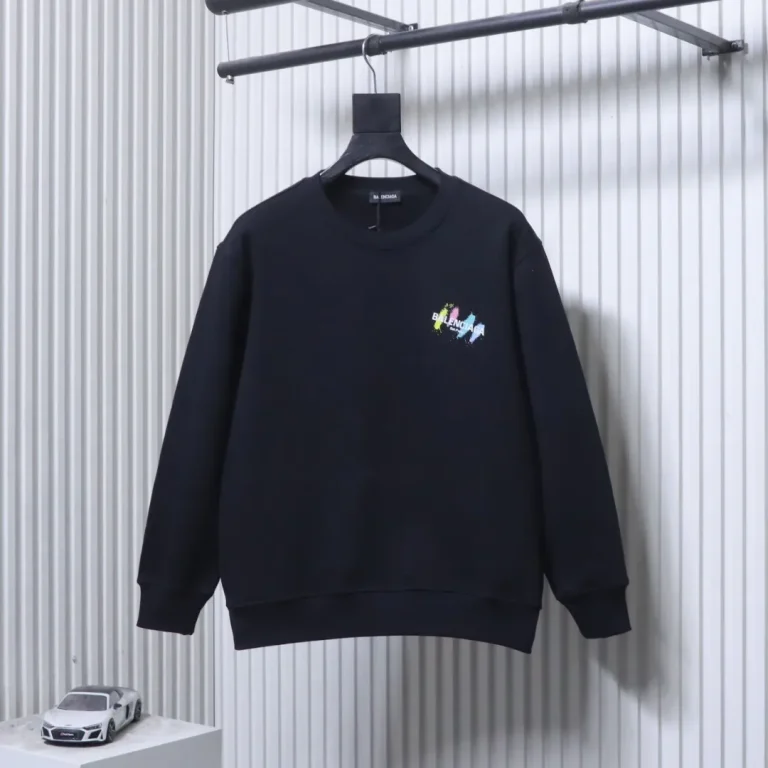 Front View BLCG 25FW Colorful Painted Logo Sweatshirt