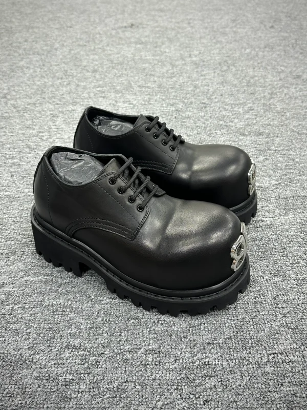 BLCG Strike BB Metal Toe "Black" Leather Derby Shoes
