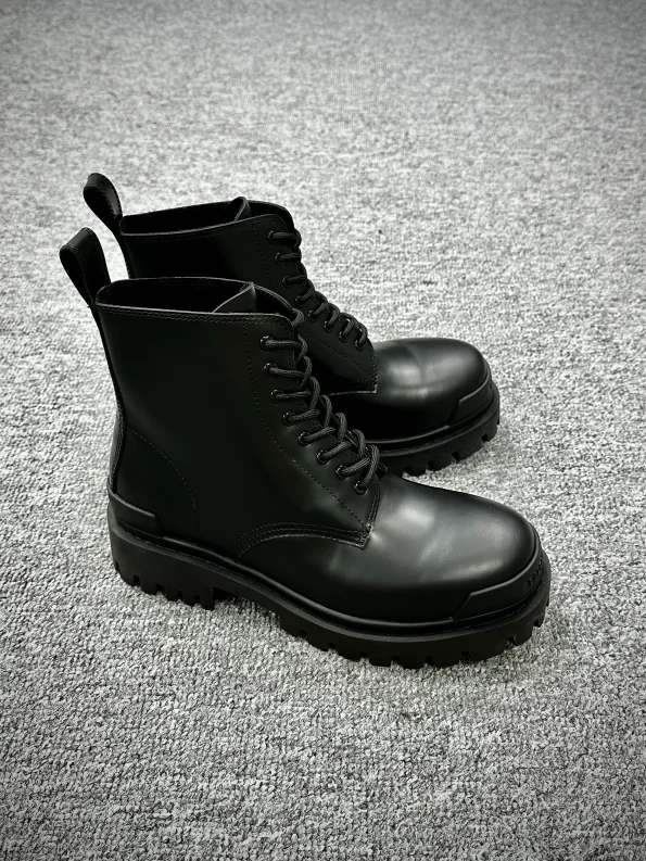 BLCG Strike "Black" Leather Platform Boots