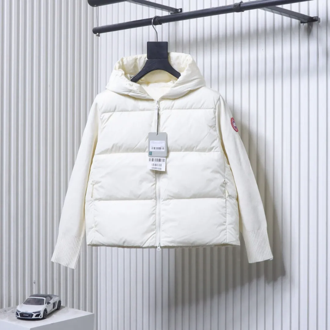 Front View CG CLASSAY Plaid Hooded Wool Cashmere Cardigan