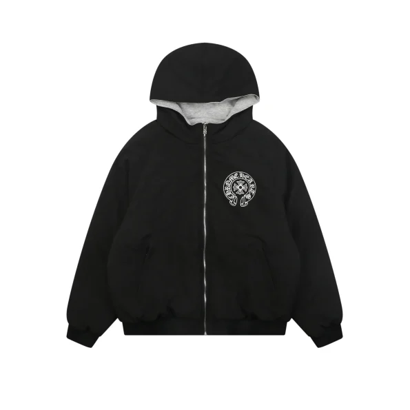 CH Reversible Sanskrit Scroll Hooded Jacket