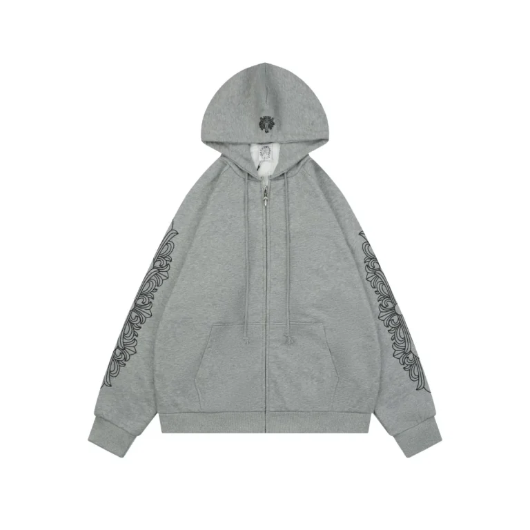 Front View CH Vine & Sword Zip-Up Hoodie
