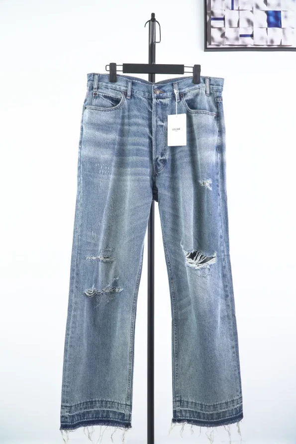 CL Distressed Ripped Denim Jeans
