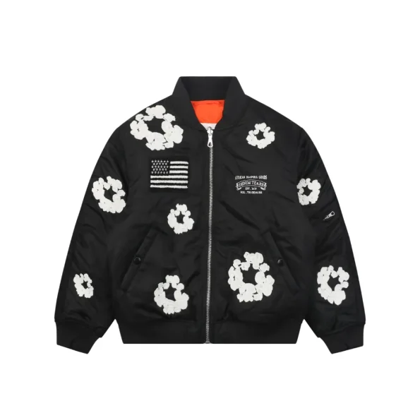 Denim Tears Cotton Wreath Reversible Bomber Jacket