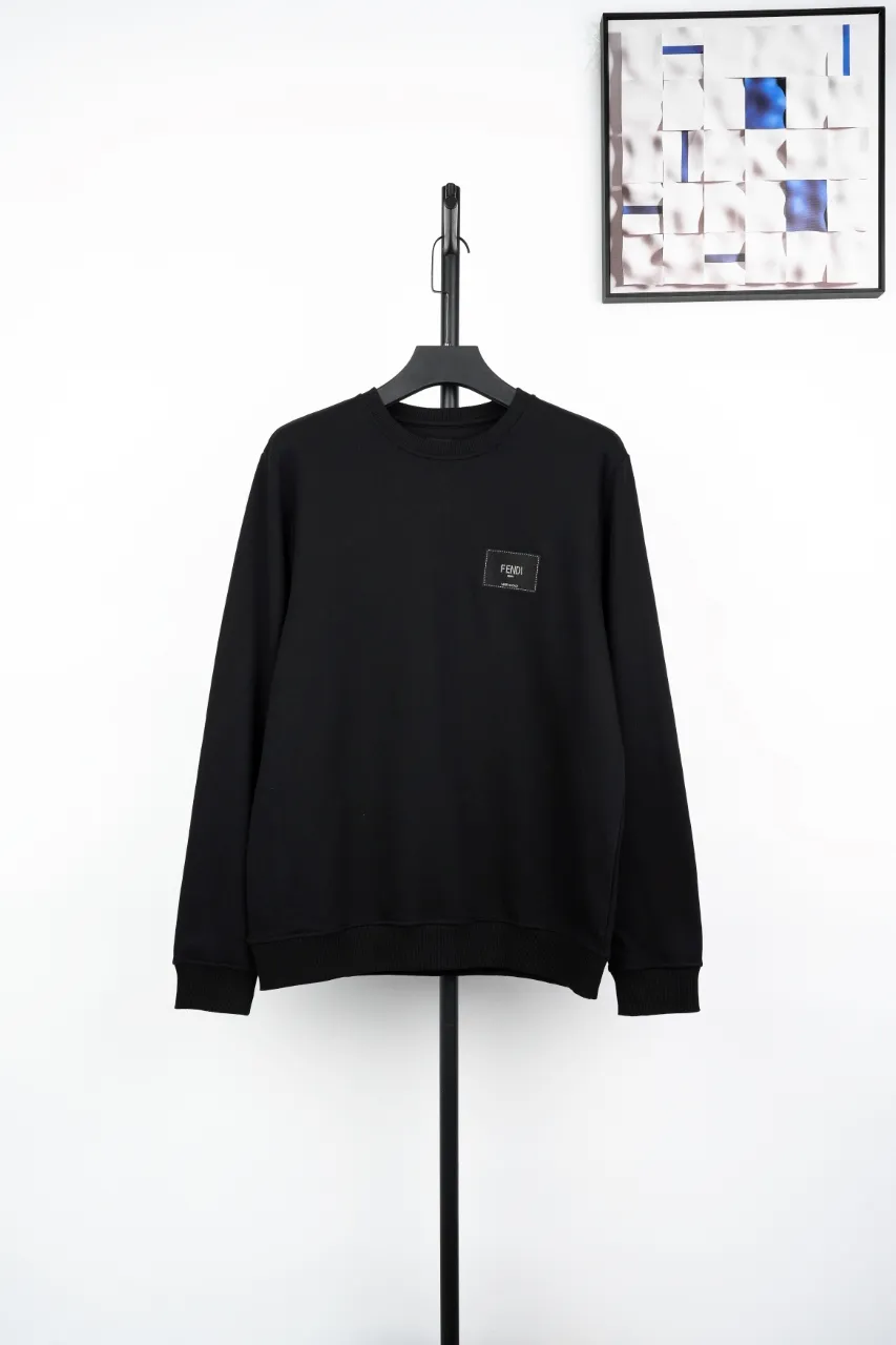 Front View FF Double Logo Embroidered Sweatshirt
