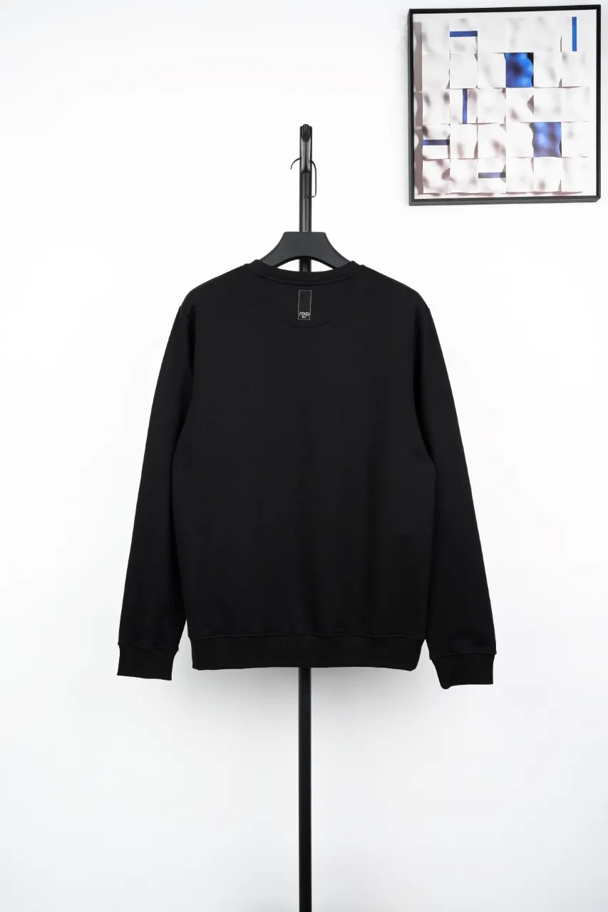 Back View FF Double Logo Embroidered Sweatshirt