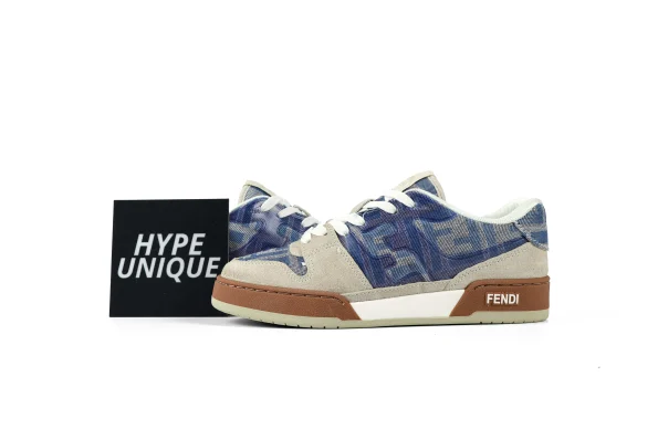 FF Match "Blue"Monogram Sneakers