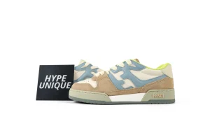 FF Match Brown Low-Top Sneakers Side Profile