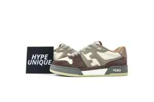 FF Match Dark Grey White Low-Top Sneakers Side Profile