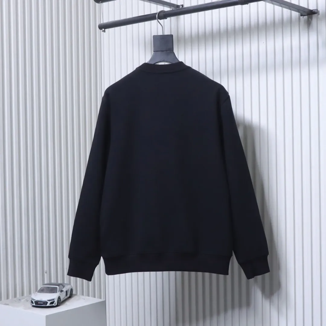 Back View Floral Anagram Print Sweatshirt