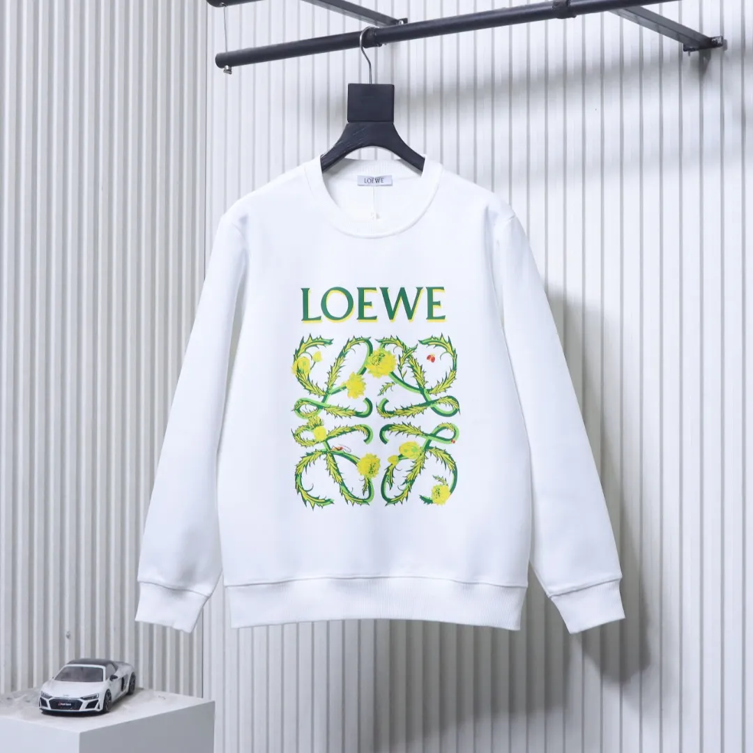 Front View Floral Anagram Print Sweatshirt