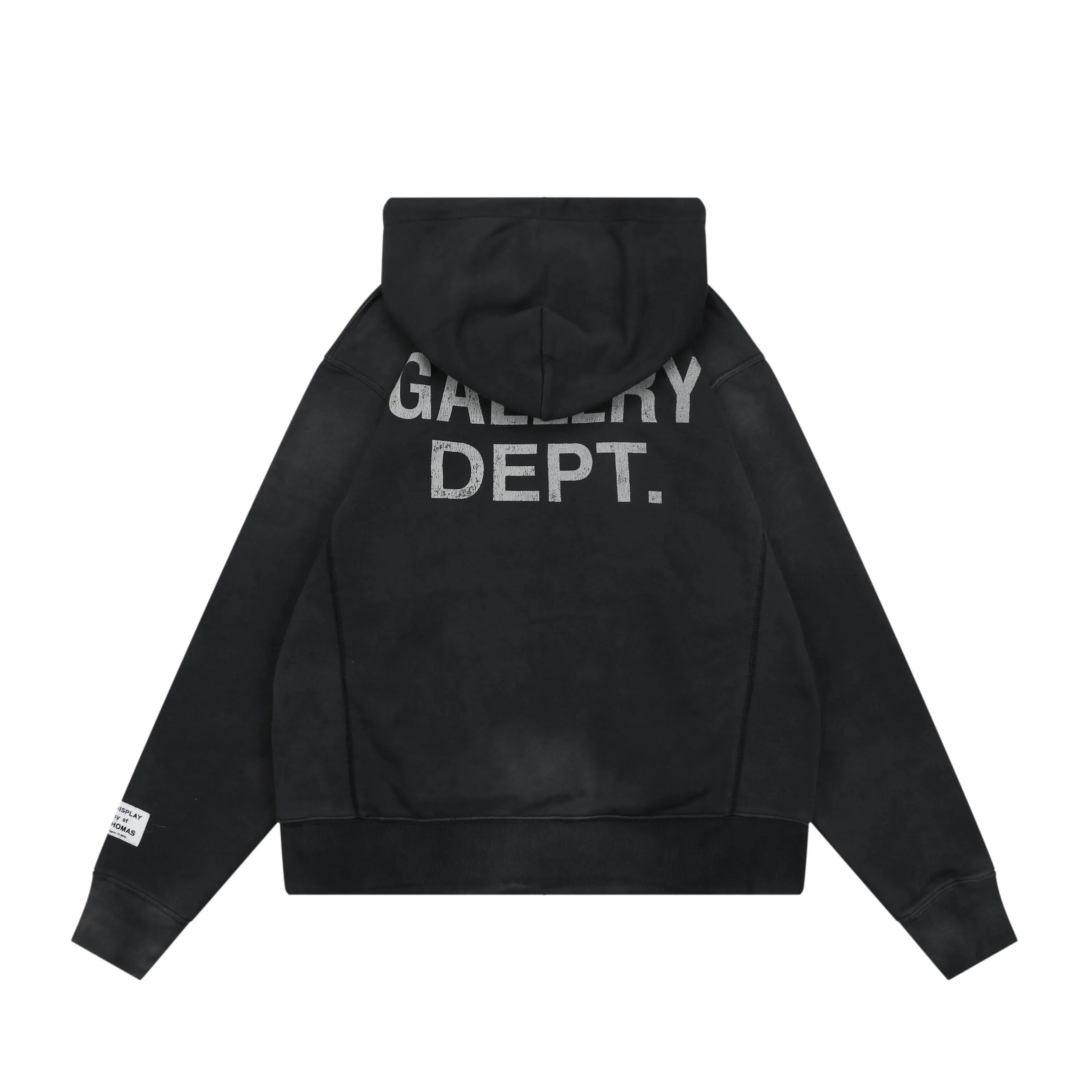 Back View Gallery Dept Red Splatter Distressed Logo Washed Hoodie